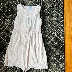 Vineyard Vines 8 striped seersucker pink white dress easter
